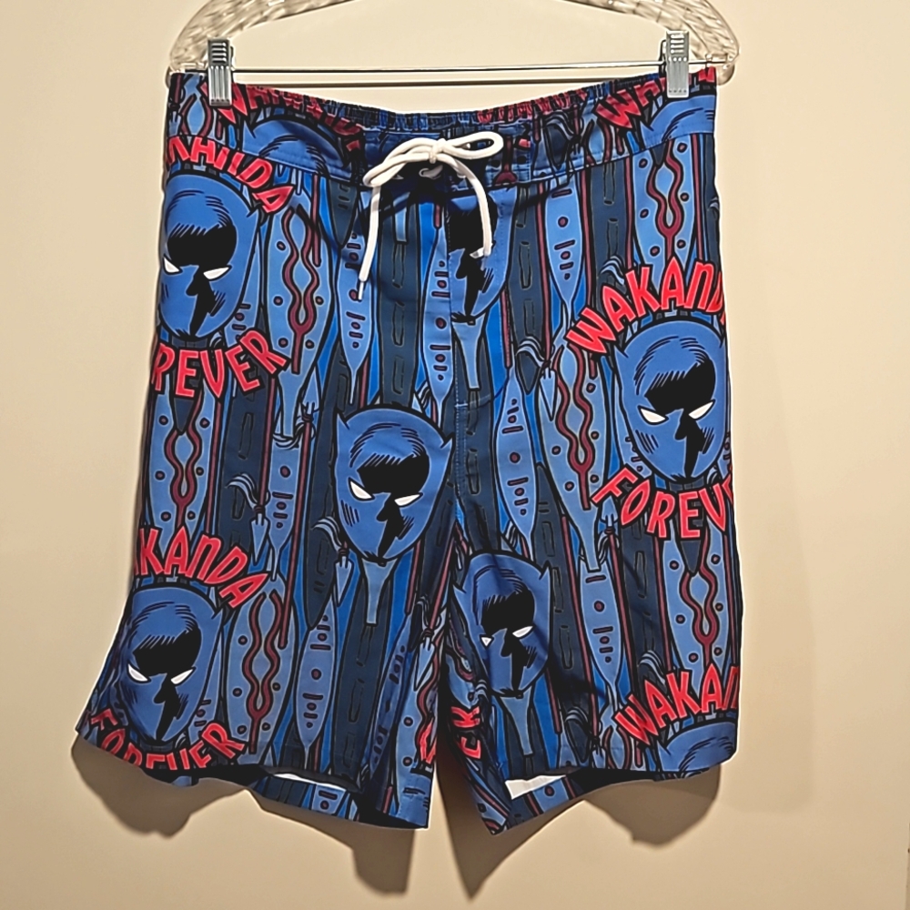 WAKANDA FOREVER Marvel men's swim board surf shorts 2XL (44/46)